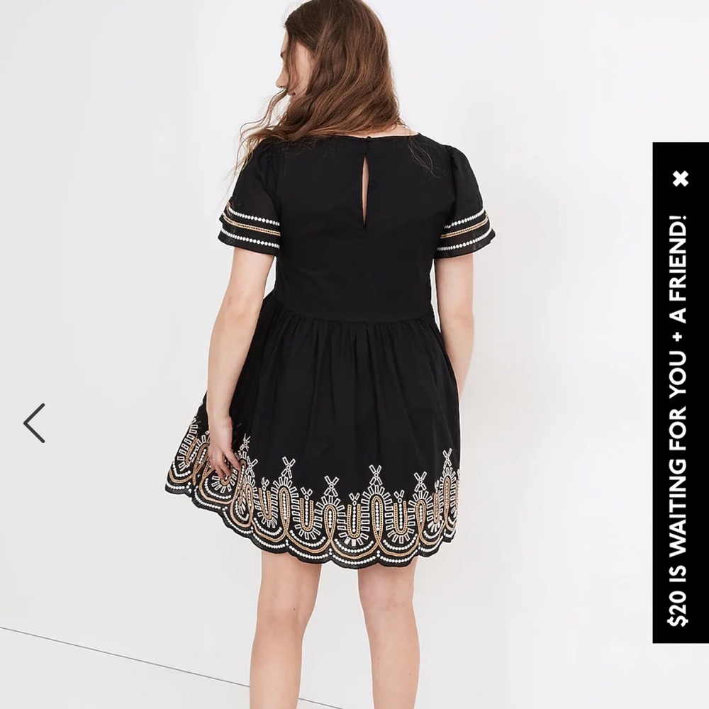 Madewell black short dress size medium. NWT. - Picture 9 of 9